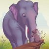 Elephant And Mouse Diamond Painting