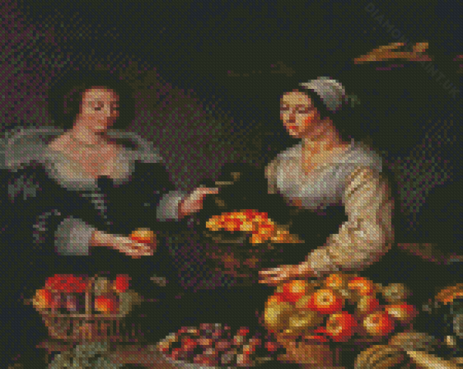 Women With Fruit Diamond Painting