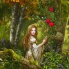 Fantasy Woman In Woods Diamond Painting