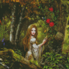 Fantasy Woman In Woods Diamond Painting