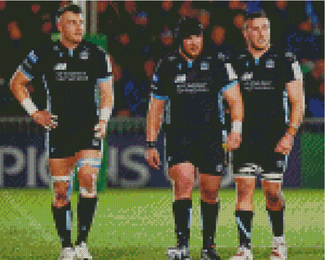Glasgow Warriors Rugby Players Diamond Painting