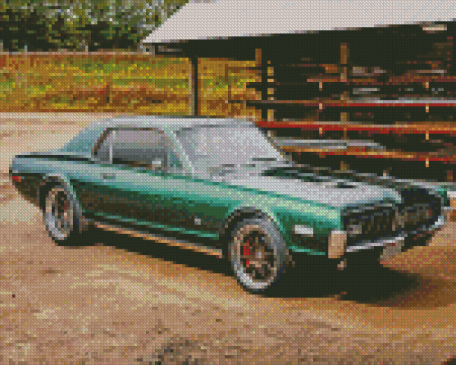 Green Mercury Cougar Diamond Painting