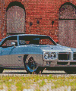 Grey 1969 Pontiac Firebird Diamond Painting