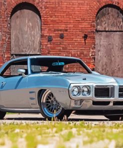 Grey 1969 Pontiac Firebird Diamond Painting