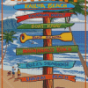 Hawaii Kailua Kona Beach Poster Diamond Painting