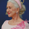 Helen Mirren In Pink Dress Diamond Painting