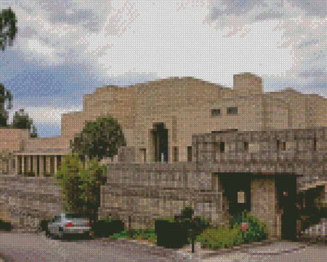 Historical Landmark Ennis House In Los Angeles Diamond Painting