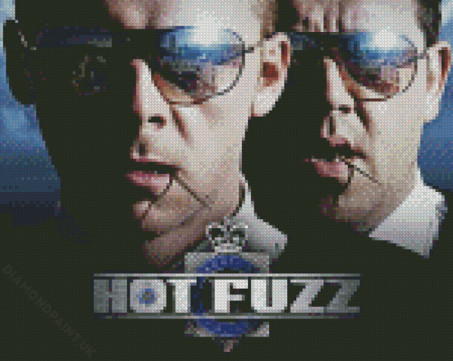 Hot Fuzz Movie Poster Diamond Painting