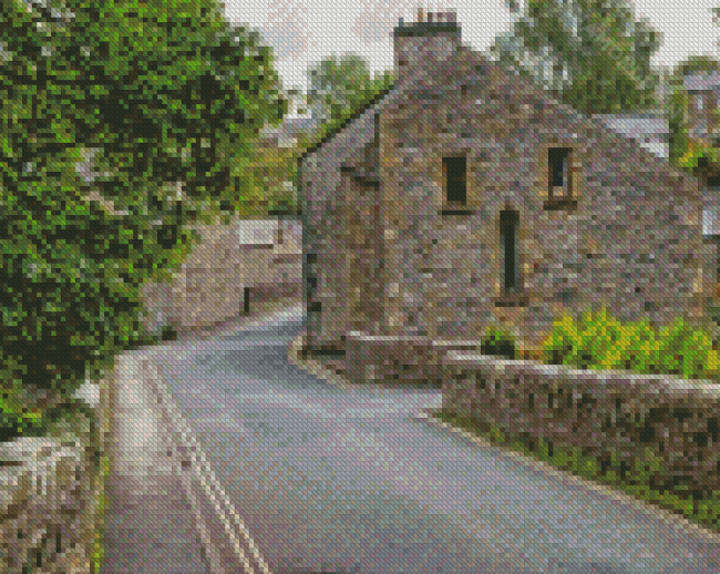 Ingleton Village In England Diamond Painting