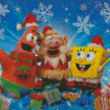 Its A SpongeBob Christmas Celebration Diamond Painting