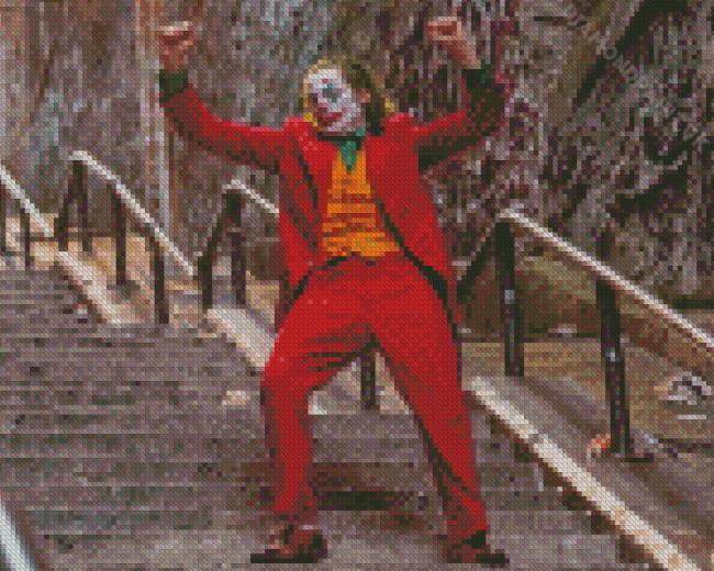 Joker Dancing On Stairs Movie Diamond Painting