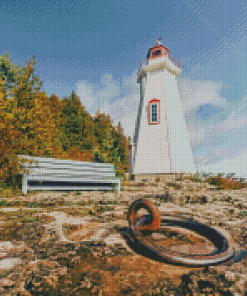 Lighthouse In Tobermory Canada Diamond Painting