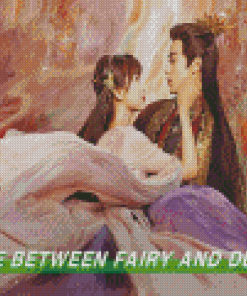 Love Between Fairy And Devil Diamond Painting