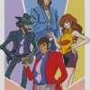 Lupin III Animation Poster Diamond Painting