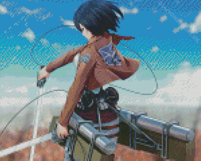 Mikasa Ackerman Character Diamond Painting