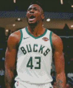 Milwaukee Bucks Basketball Player Diamond Painting