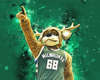Milwaukee Bucks Mascot Diamond Painting