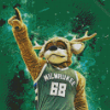 Milwaukee Bucks Mascot Diamond Painting