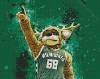 Milwaukee Bucks Mascot Diamond Painting