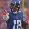 Minnesota Vikings Justin Jefferson Diamond Painting