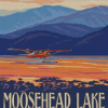 Moosehead Lake Greenville Maine Poster Diamond Painting