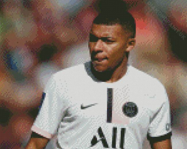The Footballer Mbappé Paris St Germain Diamond Painting