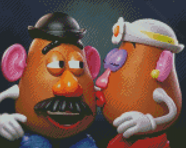 Mrs And Mr Potato Head Diamond Painting