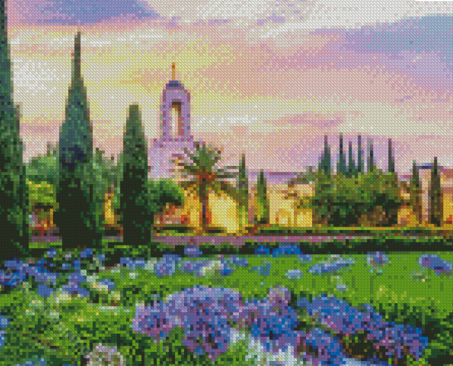 Newport Beach California Temple Diamond Painting