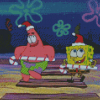 Patrick Star And SpongeBob Christmas Diamond Painting