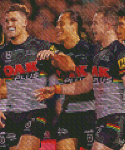 Penrith Panthers Rugby Sport Team Players Diamond Painting