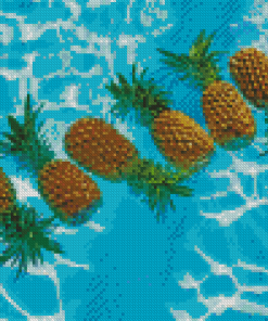 Pineapple Fruits In Pool Diamond Painting