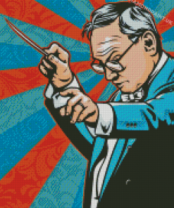 Pop Art Ennio Morricone Diamond Painting