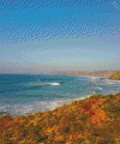 Porth Town Beach View Diamond Painting