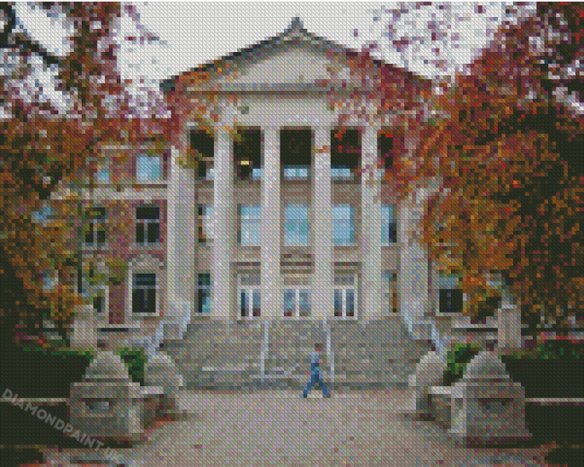 Purdue University Building In Indiana Diamond Painting