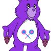 Purple Share Bear Diamond Painting