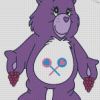 Purple Share Bear Diamond Painting