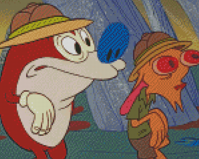 Reb And Stimpy Diamond Painting