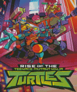 Rise Of The Teenage Mutant Ninja Turtles Poster Diamond Painting