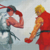 Ryu And Ken Diamond Painting