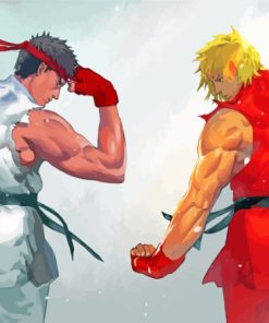 Ryu And Ken Diamond Painting