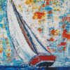 Sailboat Abstract Diamond Painting