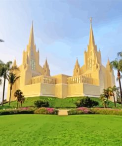 San Diego Temple California Diamond Painting