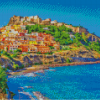 Sardinia Colorful Buildings Diamond Painting