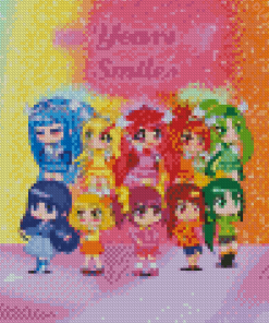 Smile Precure Art Characters Diamond Painting