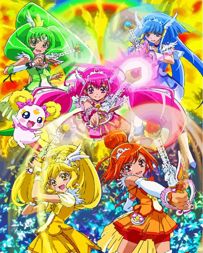 Smile Precure Japanese Anime Diamond Painting