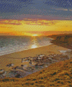 South Wales Beach Uk Diamond Painting