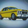 Yellow Xy Ford Car Diamond Painting