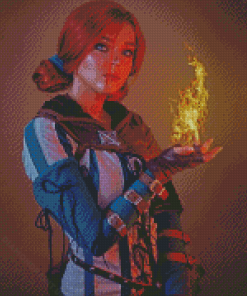 Triss The Witcher Serie Diamond Painting