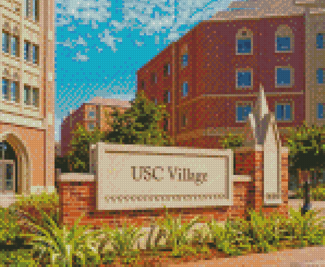 University Of Southern California Village Diamond Painting