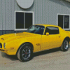 Yellow 1970 Firebird Car Diamond Painting